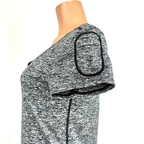 MERRELL Womens Sz M Grey Scoop Neck Short Sleeve Dress Activewear Casual Stretch - Picture 6 of 12